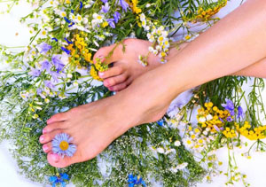 Домашняя питательная маска для ног